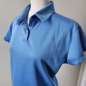 Women's PGA Tour Collared Golf Polo Blue Size L